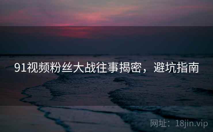 91视频粉丝大战往事揭密，避坑指南