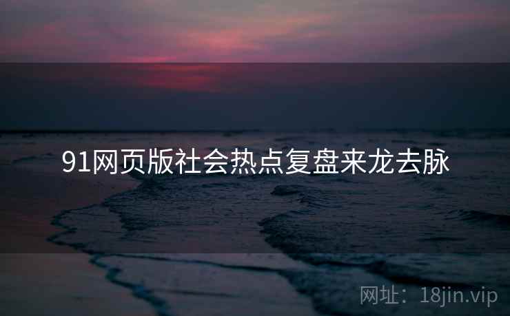 91网页版社会热点复盘来龙去脉