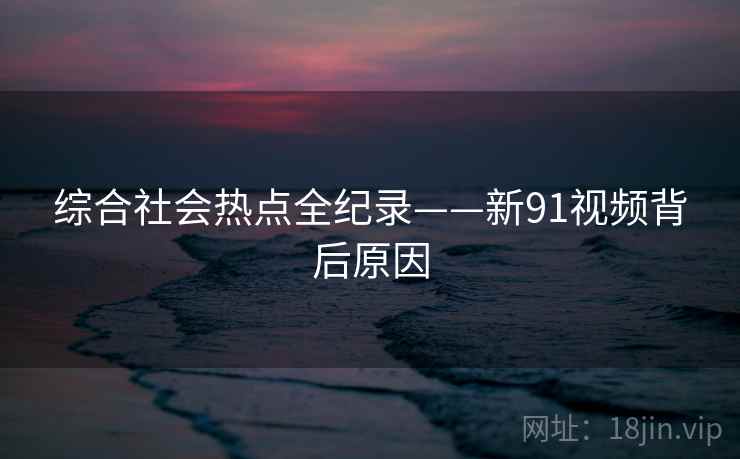 综合社会热点全纪录——新91视频背后原因