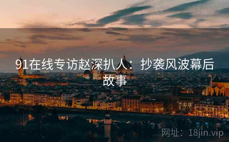 91在线专访赵深扒人：抄袭风波幕后故事